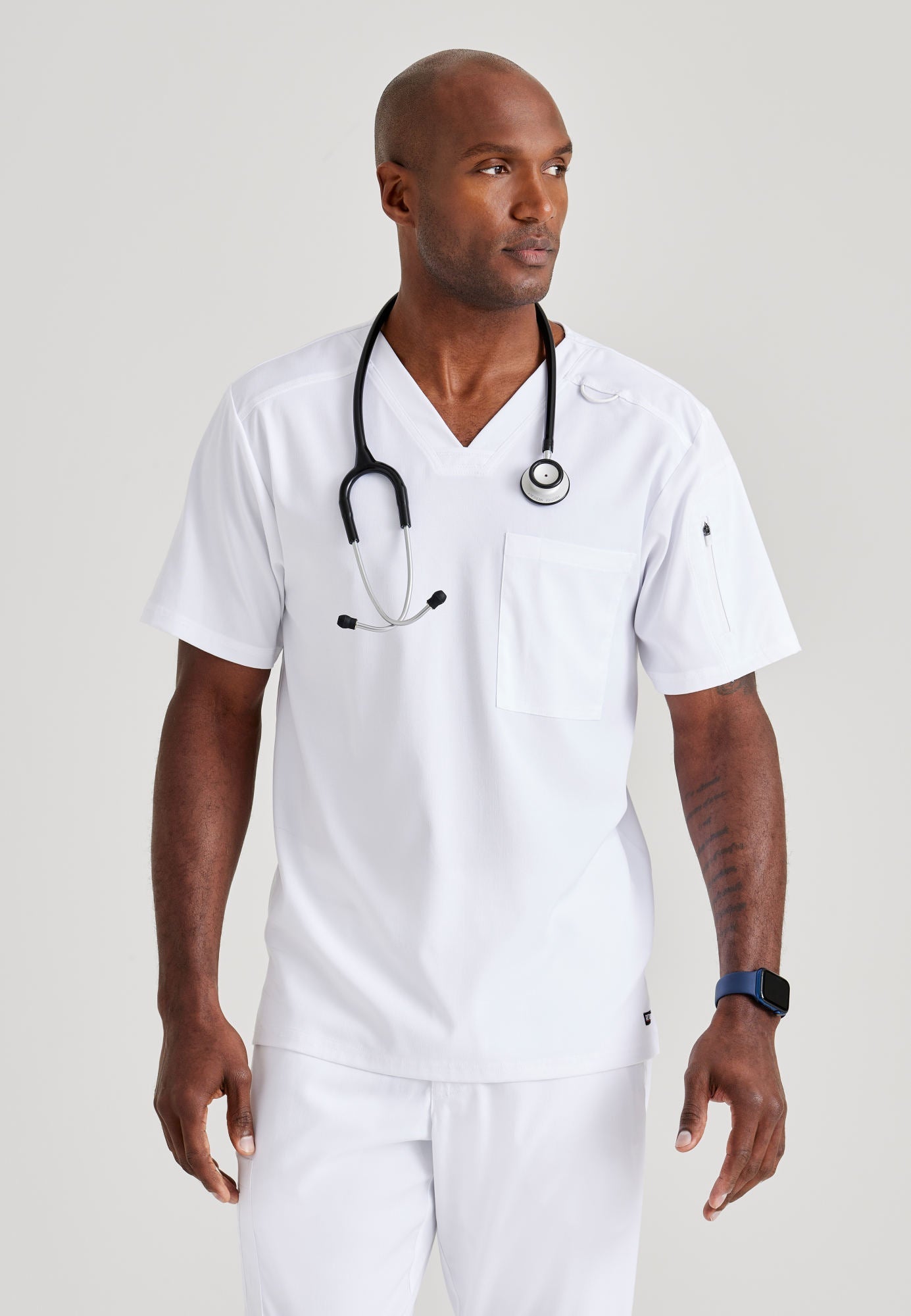 Murphy Top - White - Jen's Scrubs